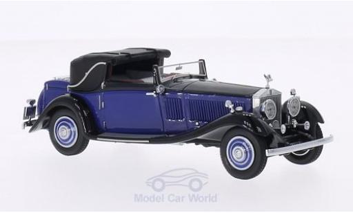 Diecast model cars Rolls Royce Phantom Continental II DHC Gurney Nutting blue/black RHD 1/43 Neo