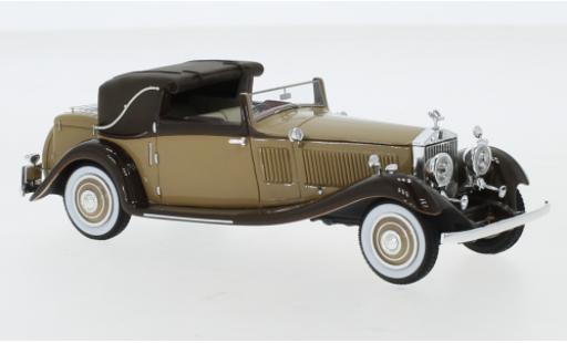 Diecast model cars Rolls Royce Phantom Continental II DHC Gurney Nutting brown/brown RHD 1934 1/43 Neo