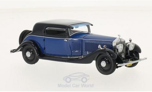 Diecast model cars Rolls Royce Phantom Continental II Windovers Coupe blue/blue 1932 1/43 Neo