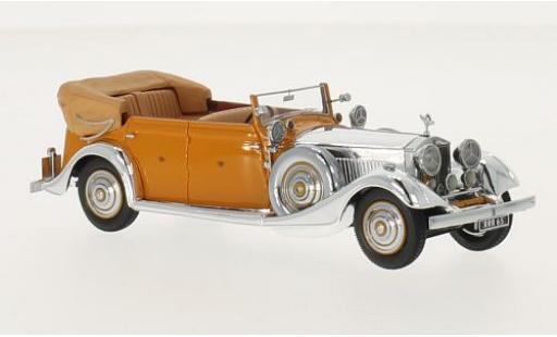 Diecast model cars Rolls Royce Phantom 1934 II Thrupp & Maberly chrom/orange RHD Star of India 1/43 Neo