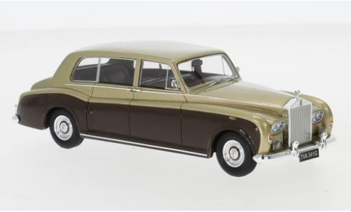 Diecast model cars Rolls Royce Phantom EWB VI gold/brown RHD 1968 1/43 Neo