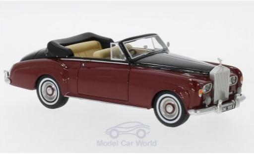 Diecast model cars Rolls Royce Silver Cloud DHC III Convertible red/black RHD 1964 1/43 Neo