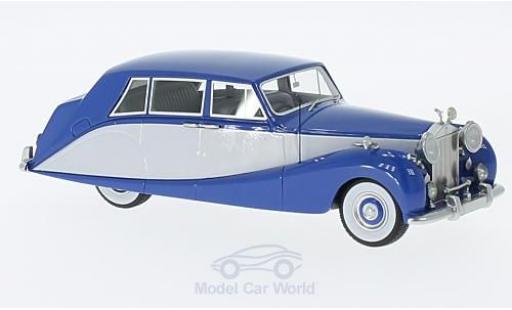 Diecast model cars Rolls Royce Silver Wraith Hooper Empress Line blue/grey RHD 1956 1/43 Neo