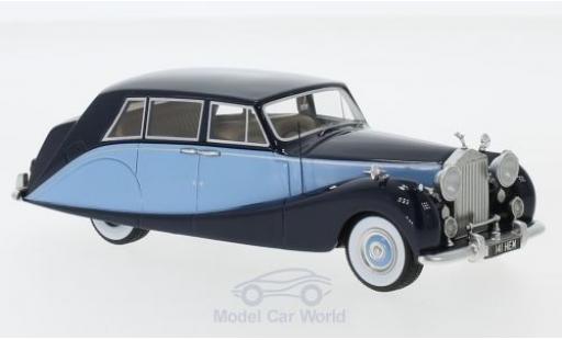 Diecast model cars Rolls Royce Silver Wraith Hooper Empress Line blue/blue RHD 1956 1/43 Neo