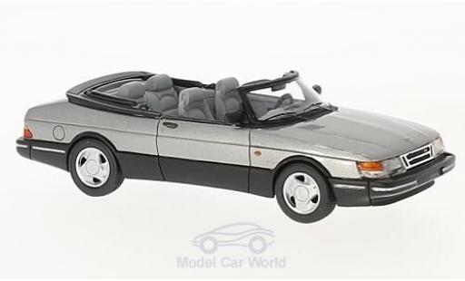 Diecast model cars Saab 900 1987 Convertible metallic grey 1/43 Neo
