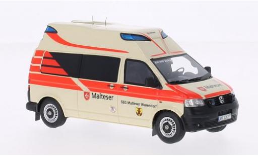 Diecast model cars Volkswagen T5 T5 GP Hornis Ambulance Malteser 2010 SEG maltais Warendorf 1/43 Neo