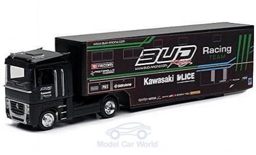 Diecast model cars Renault Magnum AE AE500 Bud Racing Team Truck with vanauflieger 1/43 New Ray