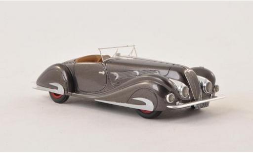 Diecast model cars Delahaye 135 Roadster MS Competition Figoni & Falaschi metallic grey 1937 sn48563 1/43 Nickel