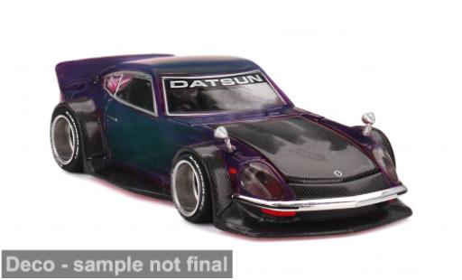 Diecast model cars Nissan Fairlady Z S130 Kaido Street V1 purple/black 1978 1/64 Mini GT