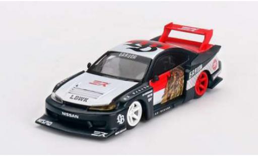 Diecast model cars Nissan Silvia S15 () L black 1/64 Mini GT