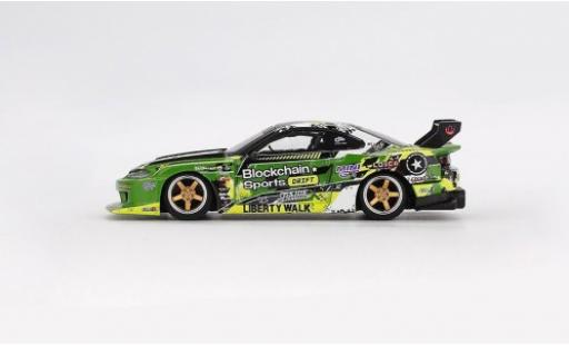 Diecast model cars Nissan Silvia S15 () LB-Super Silhouette Formula Drift 2024 #555 1/64 Mini GT
