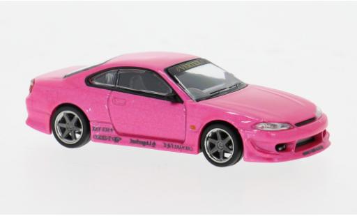Diecast model cars Nissan Silvia S15 () VERTEX pink 1/64 Tarmac Works