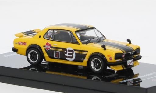 Diecast model cars Nissan Skyline 2000 G yellow 1/64 INNO64