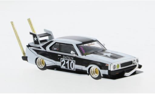 Diecast model cars Nissan Skyline 2000 G grey 1/64 Pop Race