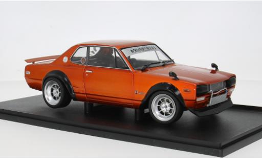 Diecast model cars Nissan Skyline 2000 C10 orange 1/18 Solido