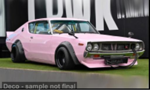 Diecast model cars Nissan Skyline GT-R (KPGC110) rosa 1972 1/43 Solido