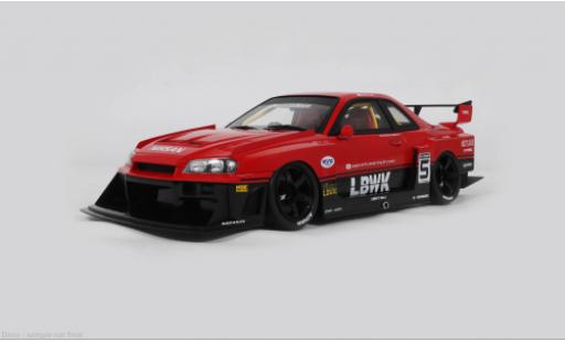 Diecast model cars Nissan Skyline R34 GT-R red/black 2020 1/18 GT Spirit