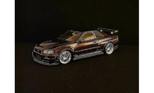 Nissan Skyline R34 1/18 Autoart z-purple diecast model cars