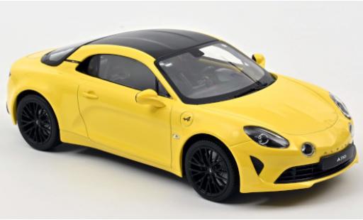 Diecast model cars Alpine A110 pure Color Edition yellow 2020 1/18 Norev