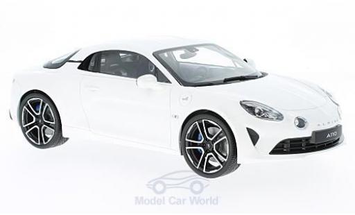 Diecast model cars Alpine A110 pure metallic white 2017 1/18 Norev
