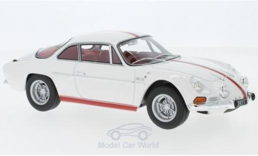Diecast model cars Alpine A110 1600 s Renault 1600S white/red 1971 1/18 Norev
