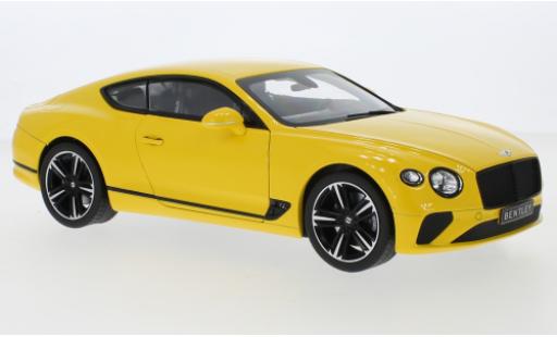 Diecast model cars Bentley Continental GT yellow 2018 1/18 Norev