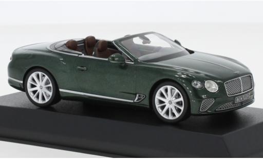 Diecast model cars Bentley Continental GTC metallic green 2019 1/43 Norev