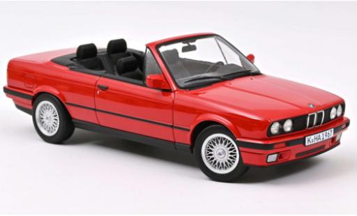 Diecast model cars Bmw 318 cabriolet i Convertible (E30) red 1991 1/18 Norev