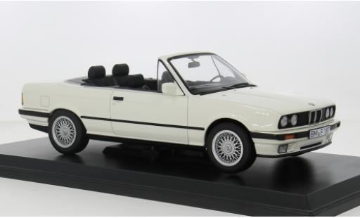 Diecast model cars Bmw 325 Cabriolet i (E30) Convertible white 1991 1/18 Norev