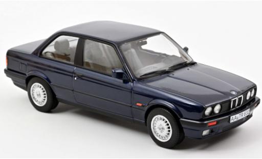Diecast model cars Bmw 325 coupe i (E30) metallic blue 1988 1/18 Norev