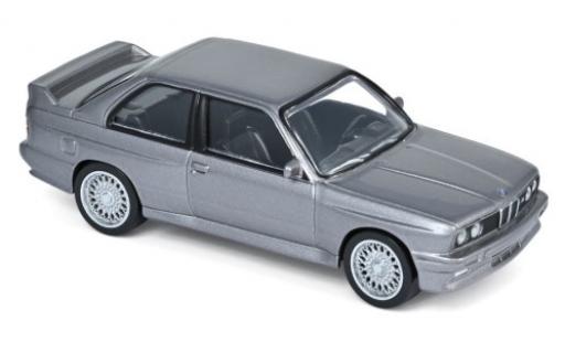 Diecast model cars Bmw M3 coupe (E30) metallic grey 1986 Jetcar 1/43 Norev