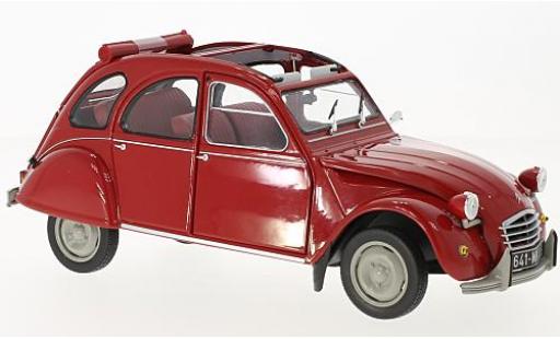 Diecast model cars Citroen 2CV Berline 6 red 1972 1/18 Norev