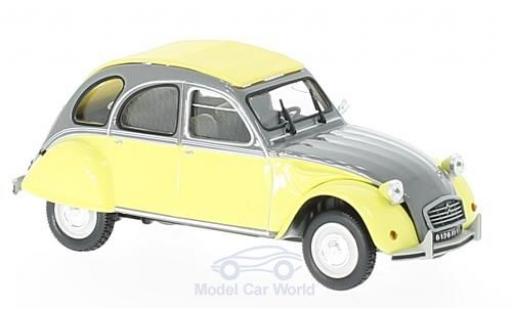 Diecast model cars Citroen 2CV Dolly yellow/grey 1985 1/43 Norev