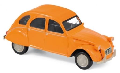 Diecast model cars Citroen 2CV Berline orange 1979 Jetcar 1/43 Norev