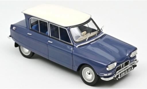 Diecast model cars Citroen Ami 6 Berline blue/white 1965 1/18 Norev