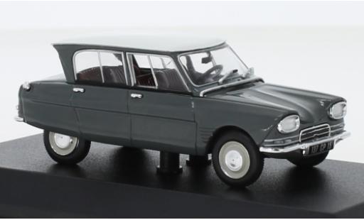 Diecast model cars Citroen Ami 6 Berline grey/white 1967 1/43 Norev
