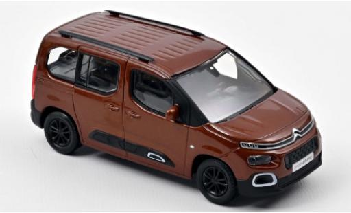 Diecast model cars Citroen Berlingo Fourgonnette metallic brown 2020 1/43 Norev