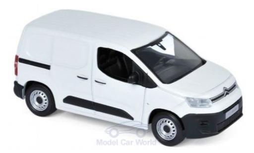 Diecast model cars Citroen Berlingo Fourgonnette Van white 2018 1/43 Norev