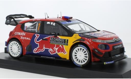 Diecast model cars Citroen C3 WRC No.1 Red Bull / Total Rally Monte Carlo 2019 S.Ogier/J.Ingrassia 1/18 Norev