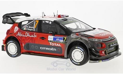 Diecast model cars Citroen C3 WRC No.7 Rally WM Rally Mexico 2017 K.Meeke/P.Nagle 1/18 Norev