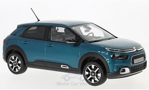 Diecast model cars Citroen C4 Cactus SUV Cactus metallic blue 2018 1/18 Norev