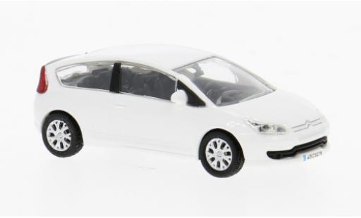 Diecast model cars Citroen C4 Berline white 2004 1/87 Norev