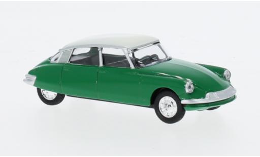Diecast model cars Citroen DS 19 green/white 1958 1/64 Norev