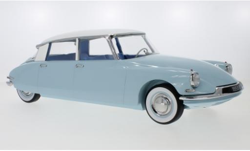 Diecast model cars Citroen DS 19 blue/white 1959 1/18 Norev