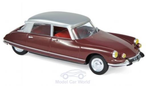 Diecast model cars Citroen DS 21 Pallas red/grey 1967 1/43 Norev