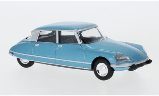 Diecast model cars Citroen DS 23 Pallas metallic blue 1972 1/64 Norev
