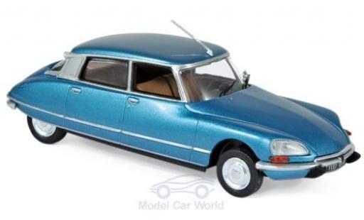 Diecast model cars Citroen DS 23 Pallas metallic blue 1974 1/43 Norev