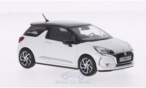 Diecast model cars DS Automobiles DS3 Berline Citroen DS 3 metallic white/metallic brown 2016 1/43 Norev