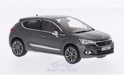 Diecast model cars DS Automobiles DS4 Berline Citroen DS 4 metallic grey/black 2015 1/43 Norev