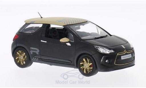 Diecast model cars DS Automobiles DS3 Racing Citroen matt-black/matt-gold 2013 1/43 Norev